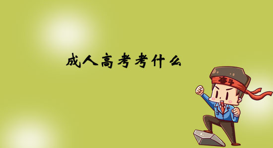 成人高考考什么？