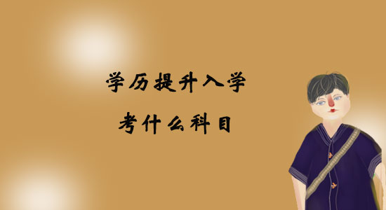 學歷提升入學考什么科目？