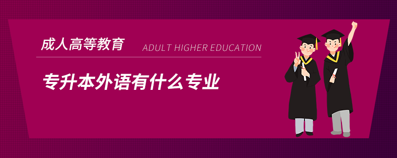 專(zhuān)升本外語(yǔ)有什么專(zhuān)業(yè)