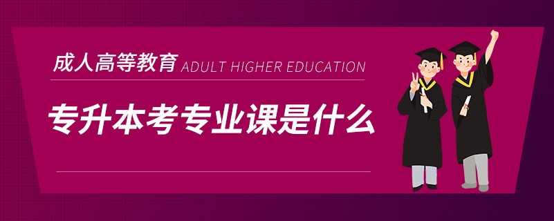 專(zhuān)升本考專(zhuān)業(yè)課是什么