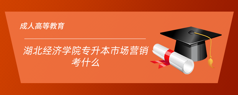 湖北經(jīng)濟(jì)學(xué)院專升本市場(chǎng)營銷考什么