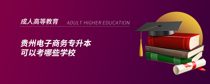 貴州電子商務專升本可以考哪些學校