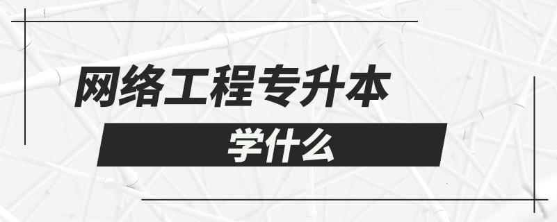 網(wǎng)絡(luò)工程專(zhuān)升本學(xué)什么
