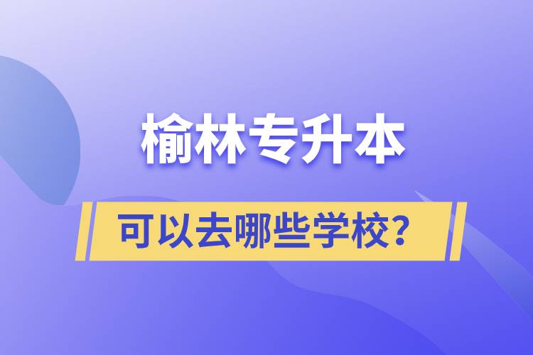 榆林專升本可以去哪些學(xué)校？