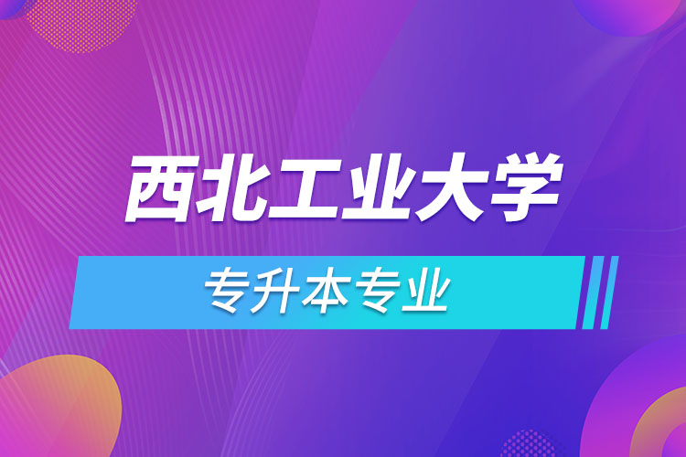西北工業(yè)大學網(wǎng)絡(luò)教育專升本有哪些專業(yè)？