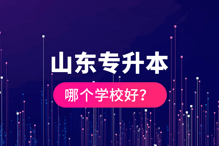山東專升本哪個學(xué)校好？