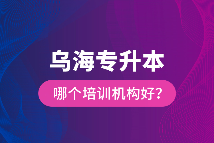 烏海專升本哪個培訓機構好？