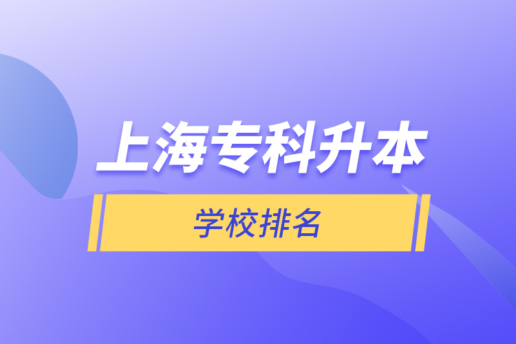 上海?？粕緦W(xué)校排名