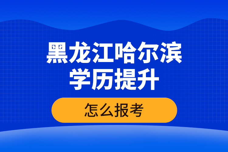 黑龍江哈爾濱學(xué)歷提升怎么報考？